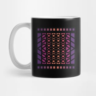 “Dimensional Waves” - V.5 Orange/Purple - (Geometric Art) (Dimensions) - Doc Labs Mug